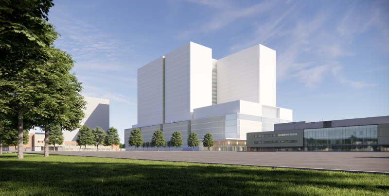 Rendu architecturale de la modernisation de l'Hôpital Maisonneuve-Rosemont