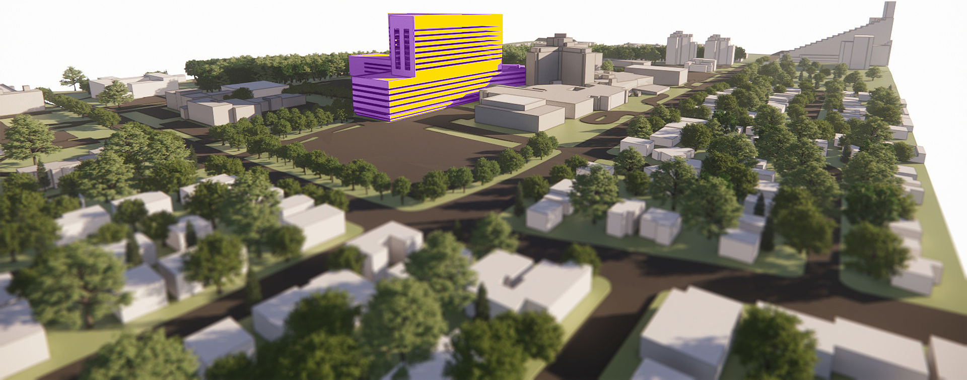 Rendu architectural du nouvel Hôpital Maisonneuve-Rosemont