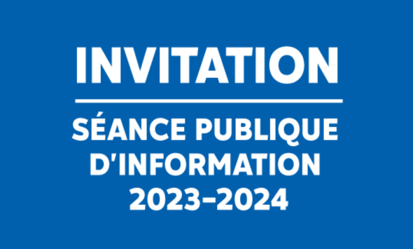 Invitation séance publique 2023-2024